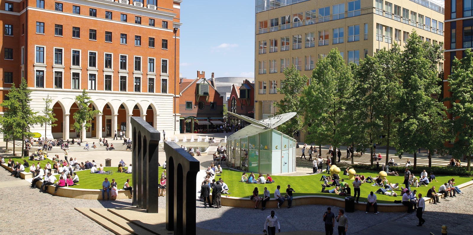 Central Square at Brindleyplace Birmingham.